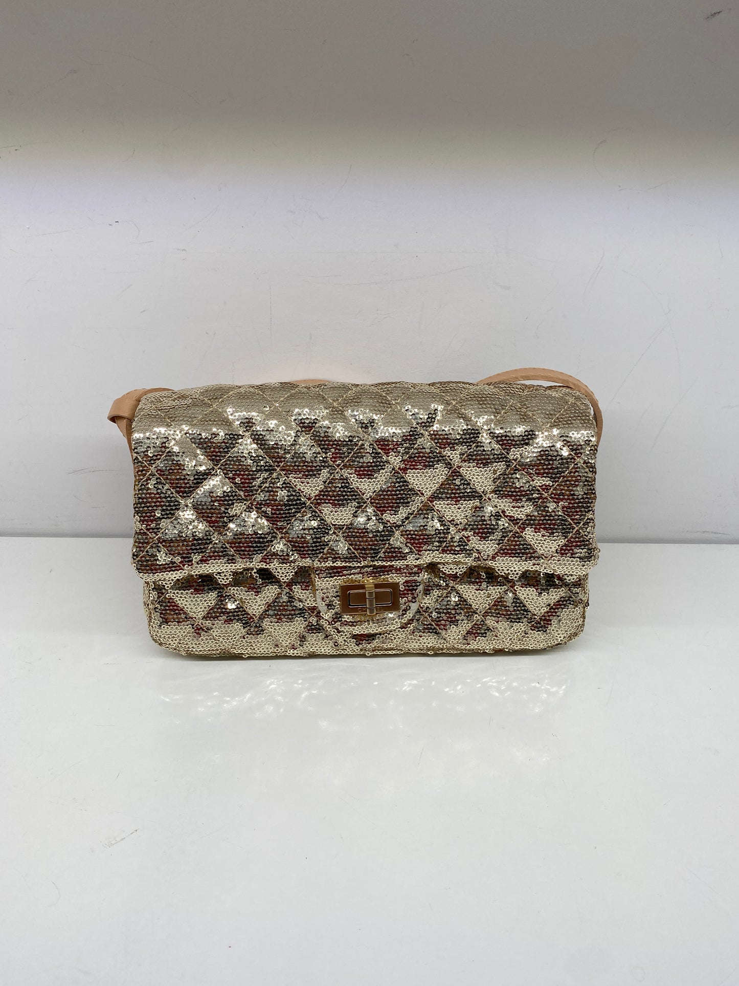 Chanel Reissue Metallic Sequin Gold Bag