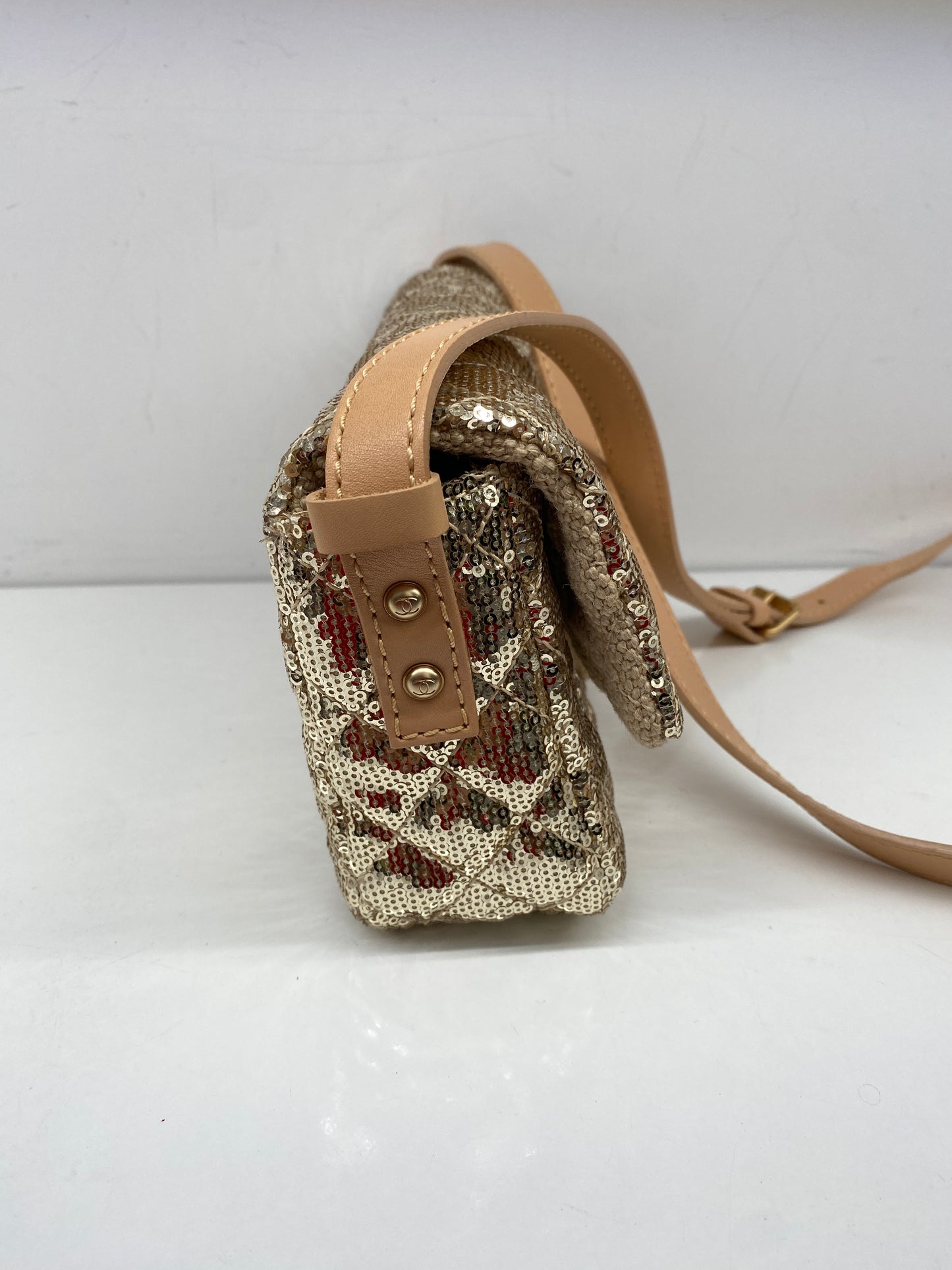 Chanel Reissue Metallic Sequin Gold Bag