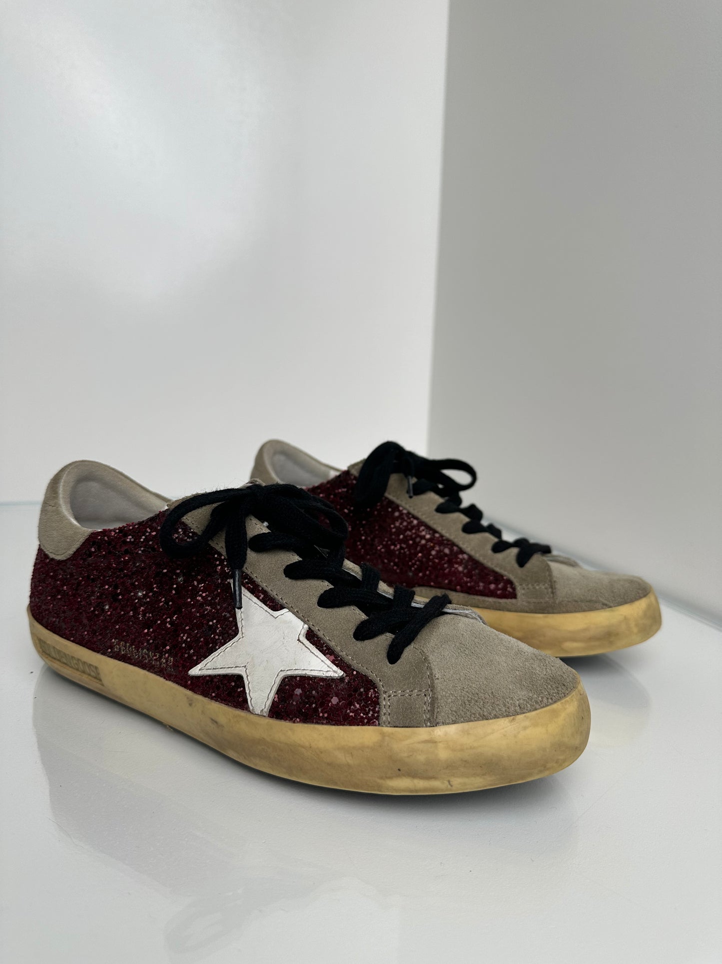 Golden Goose Superstar Glitter trainers, 38