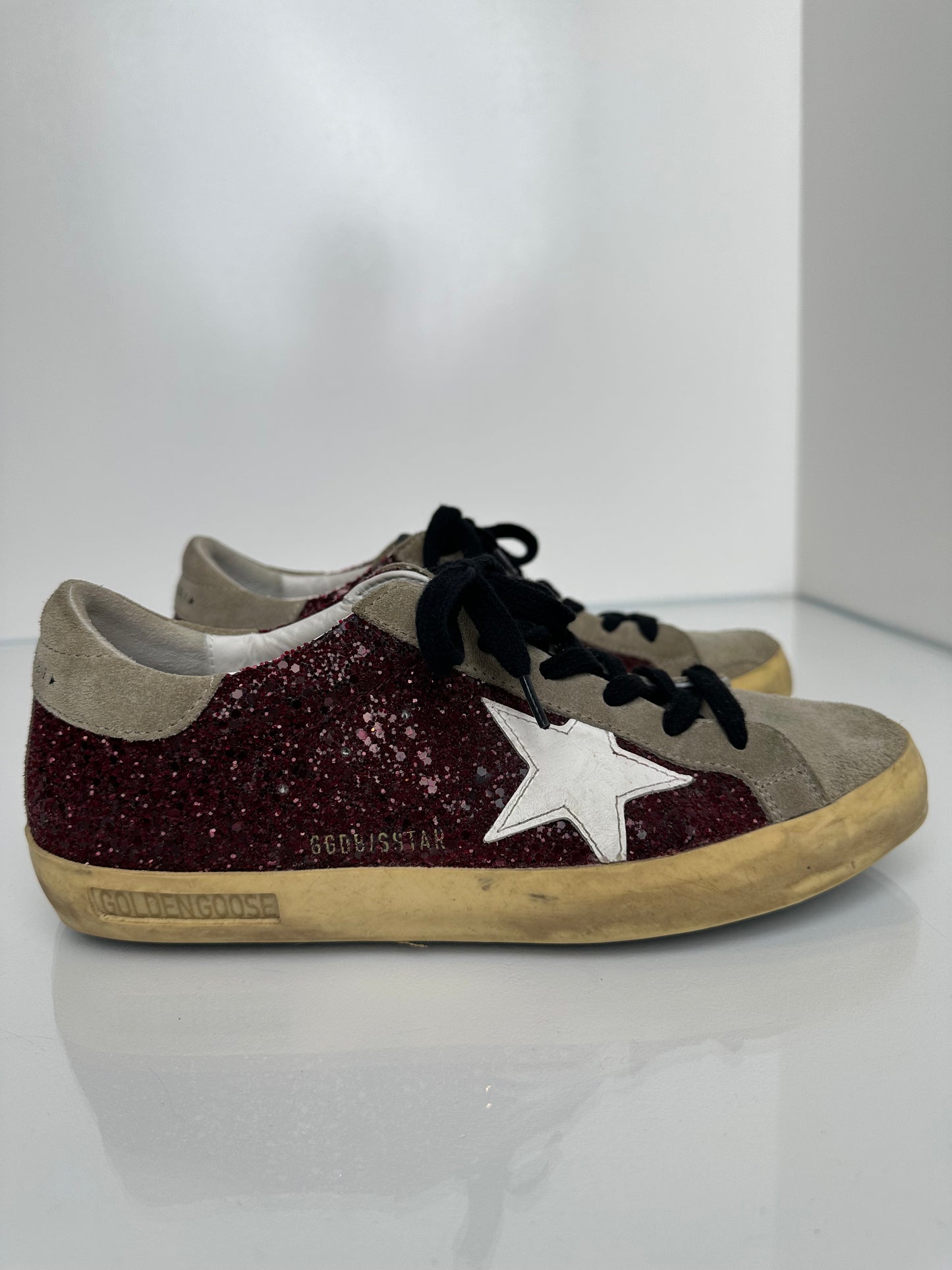 Golden Goose Superstar Glitter trainers, 38