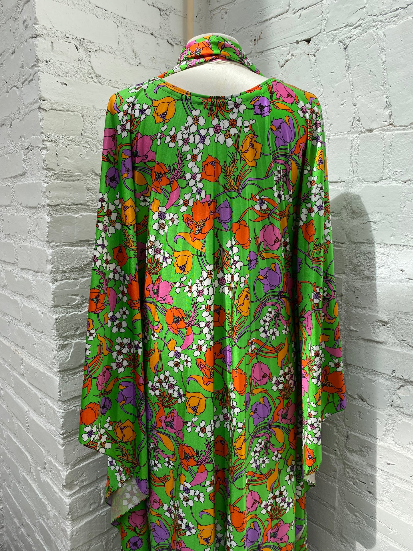 Balenciaga Green/Multicolor Caftan, 40