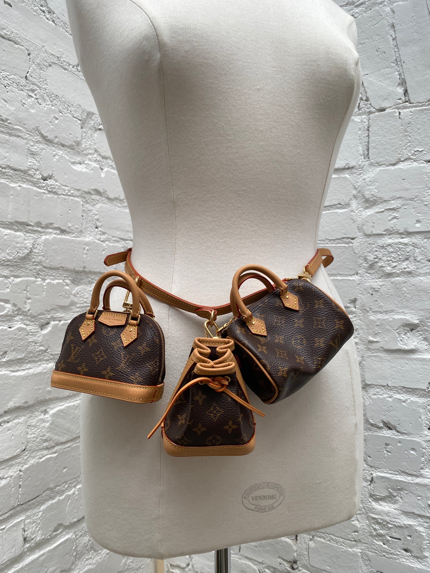 Louis Vuitton Canvas Monogram Mini Icons Trio GHW