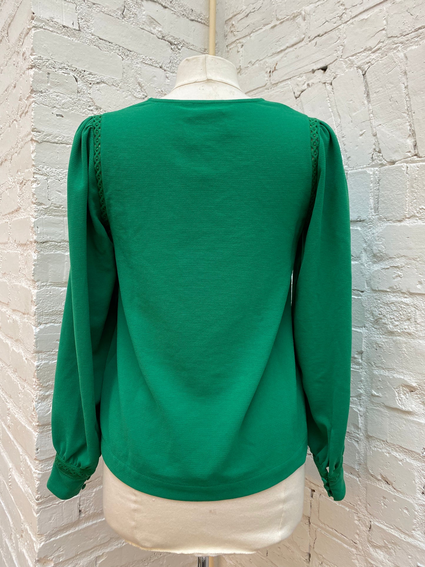 Sezane Green Blouse, US 4