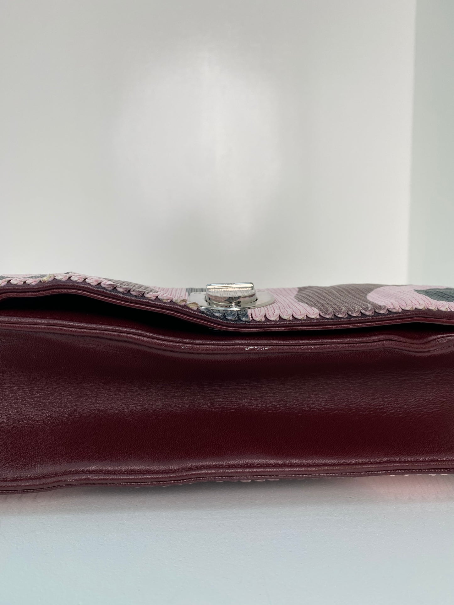 Dior Pink, Purple, & Green Diorama Bag SHW (As Is)