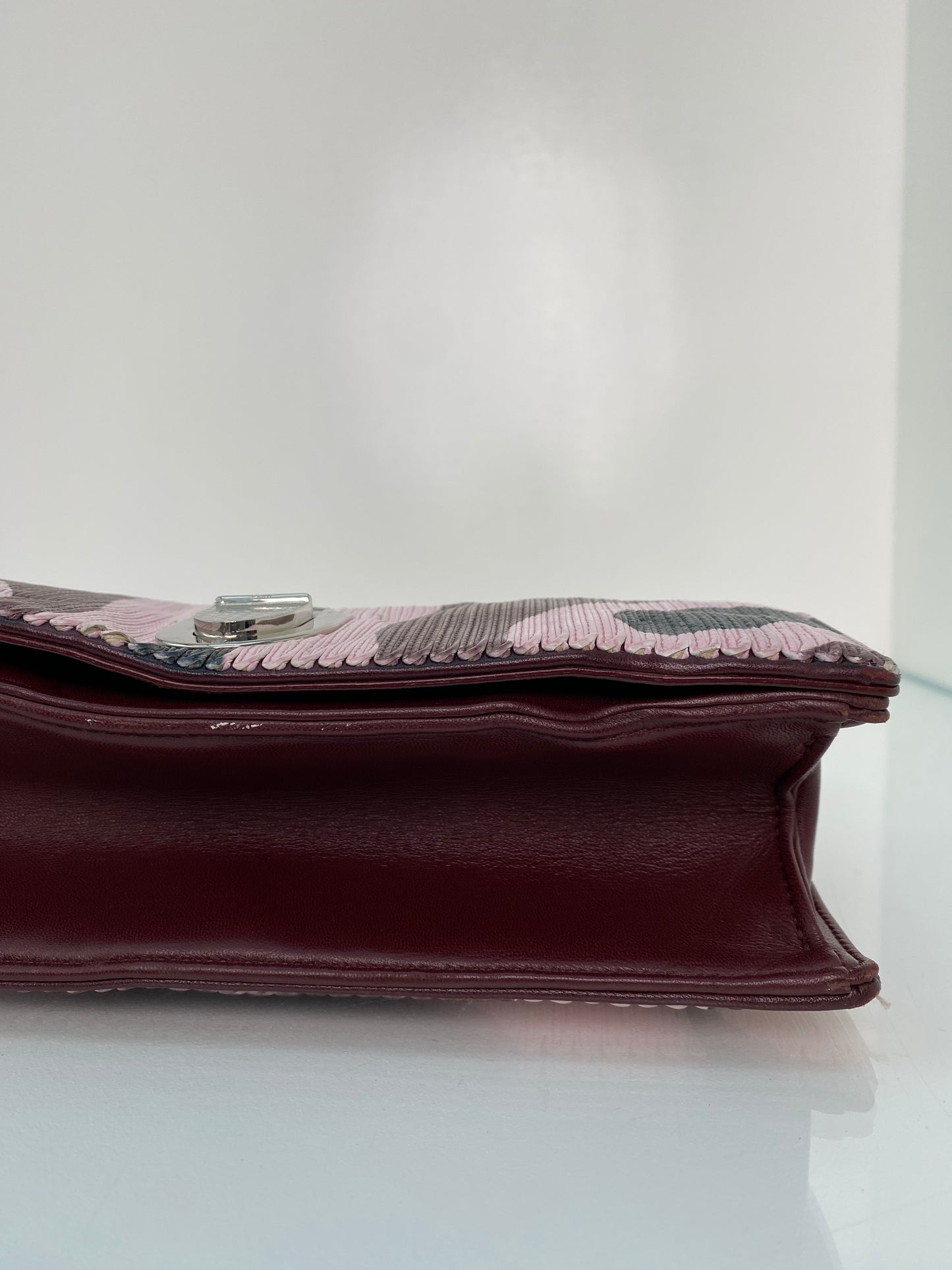 Dior Pink, Purple, & Green Diorama Bag SHW (As Is)