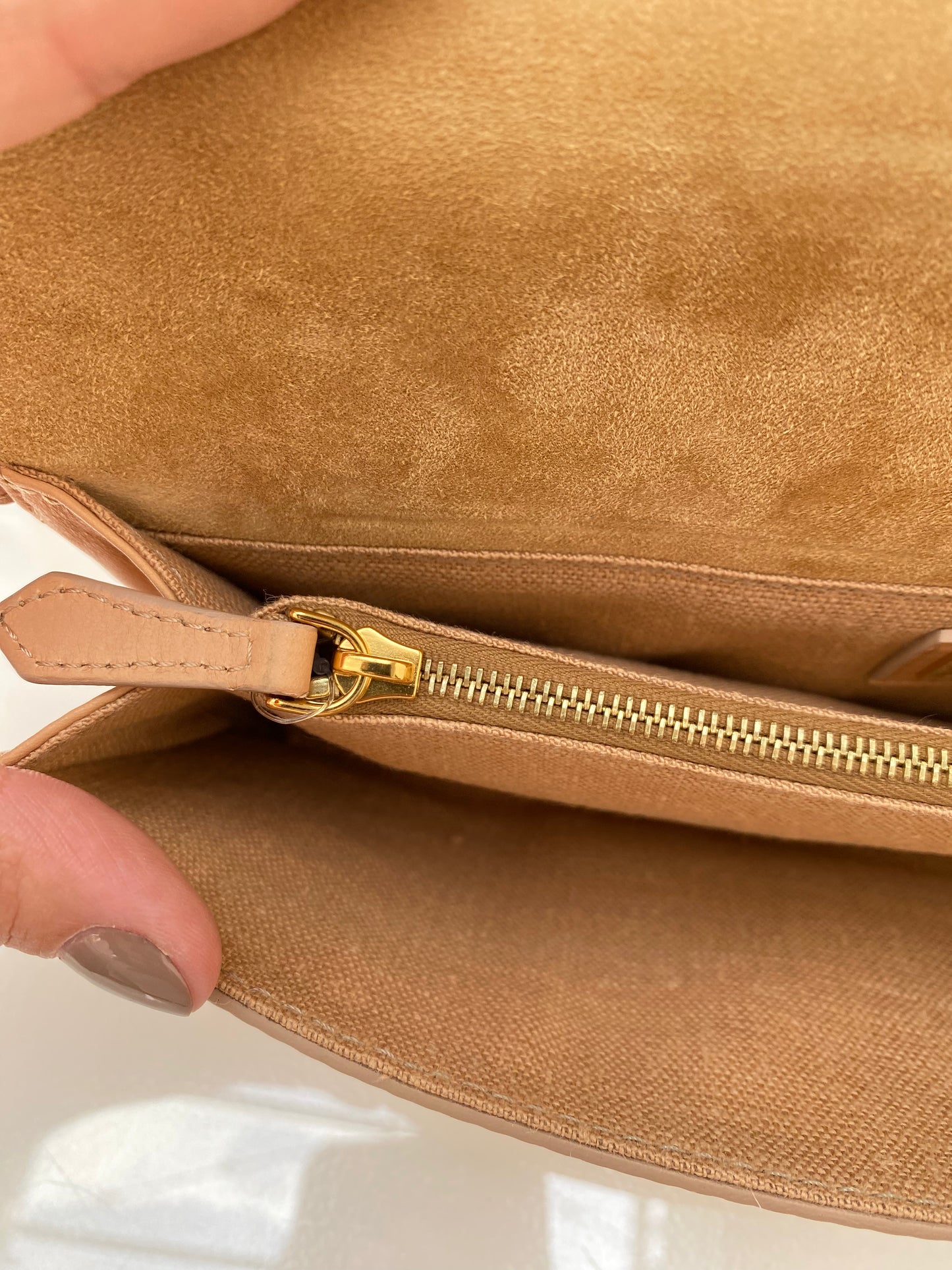 Fendi Tan, Green, & Pink Exotic Long Clutch (As Is)