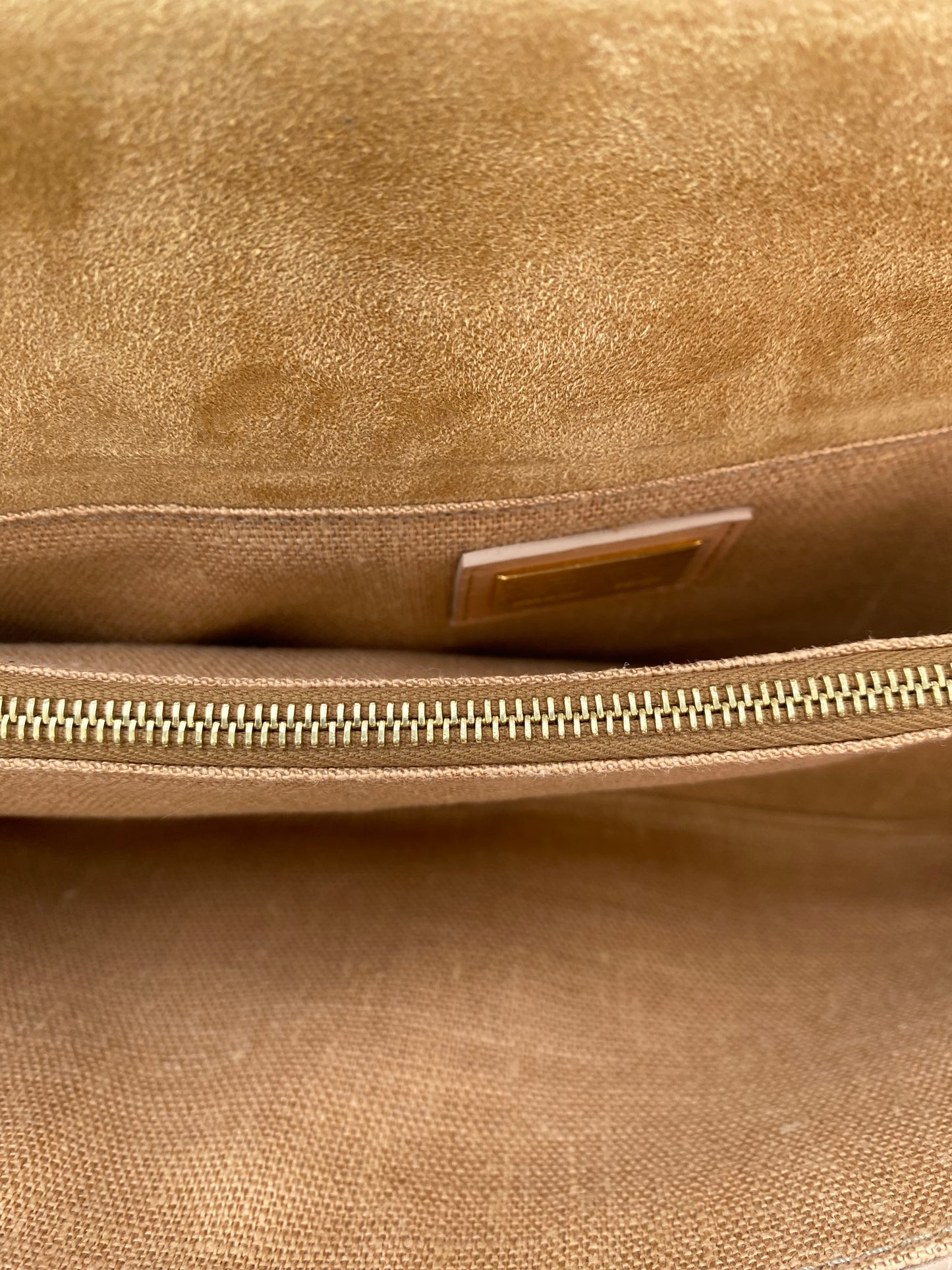 Fendi Tan, Green, & Pink Exotic Long Clutch (As Is)