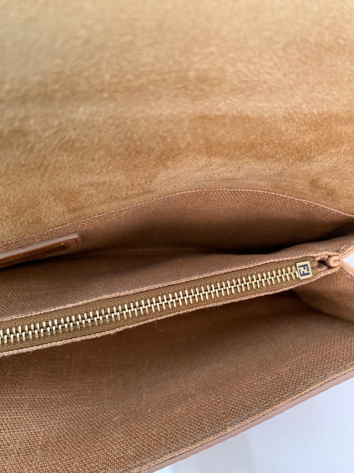 Fendi Tan, Green, & Pink Exotic Long Clutch (As Is)