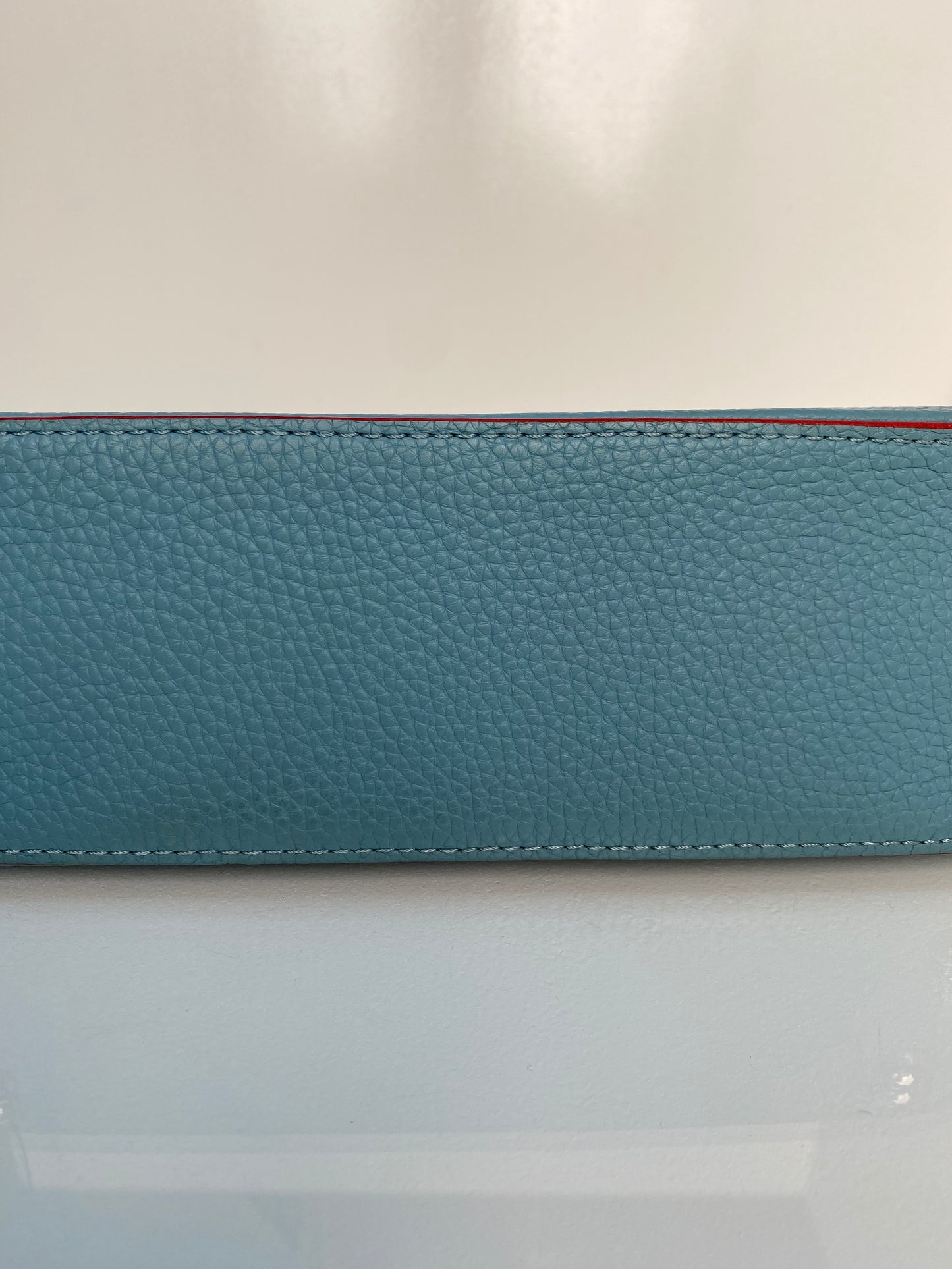 Louis Vuitton Blue & Coral Capucine MM Bag SHW