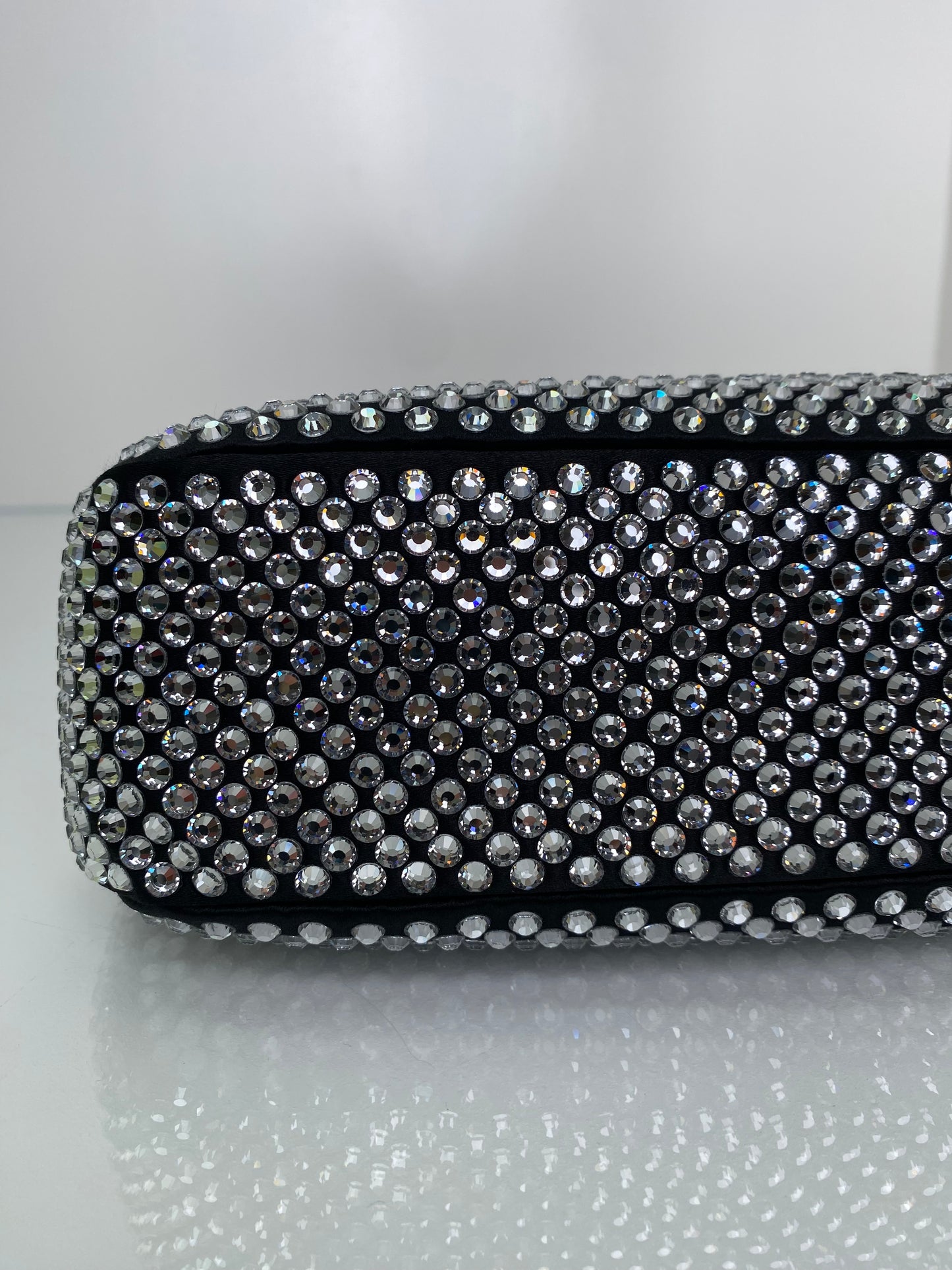 Prada Black & Crystal Re-Edition 2005 Crossbody Bag SHW