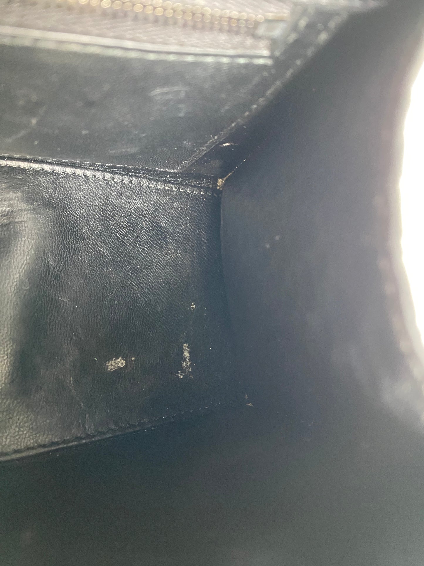 Balenciaga Black Croc Embossed Hourglass Bag BHW