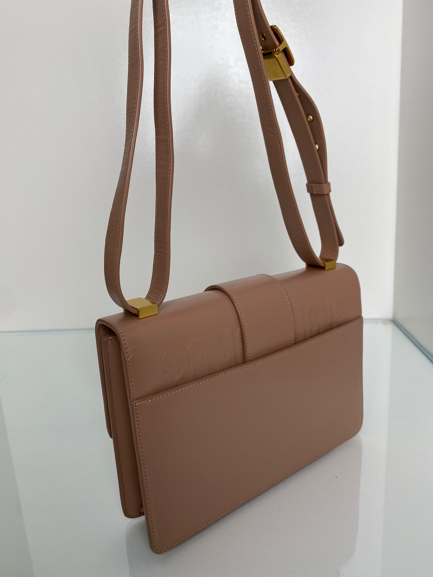 Christian Dior Dusty Pink 30 Montaigne Flap Bag GHW