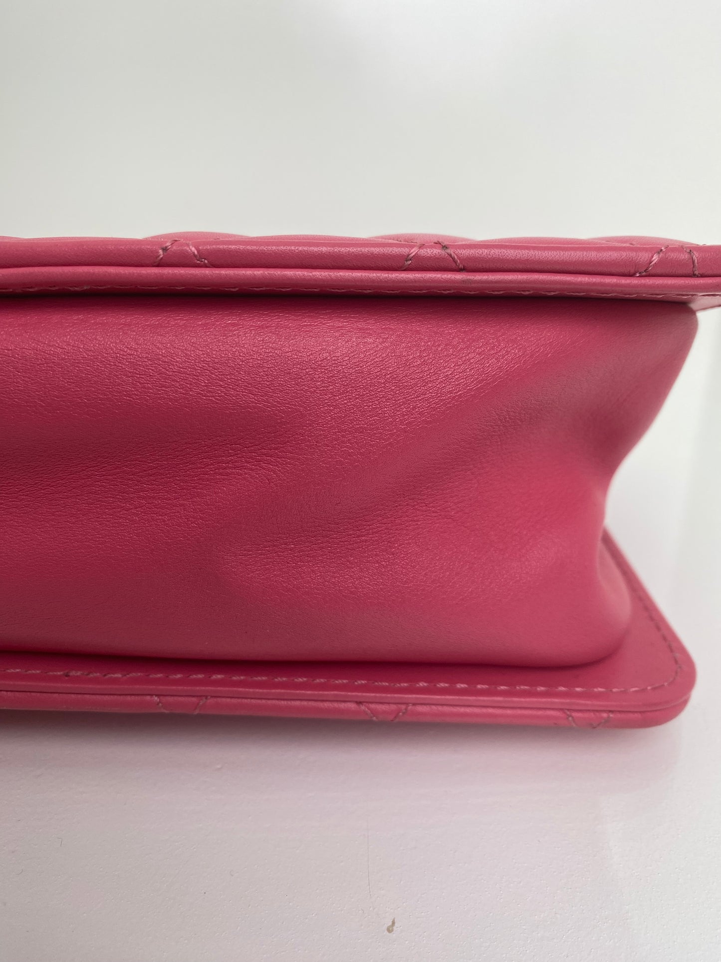 Chanel Pink Lambskin Once Upon A Time Accordian Bag GHW