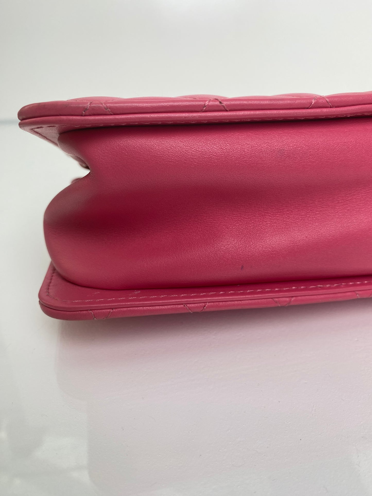 Chanel Pink Lambskin Once Upon A Time Accordian Bag GHW