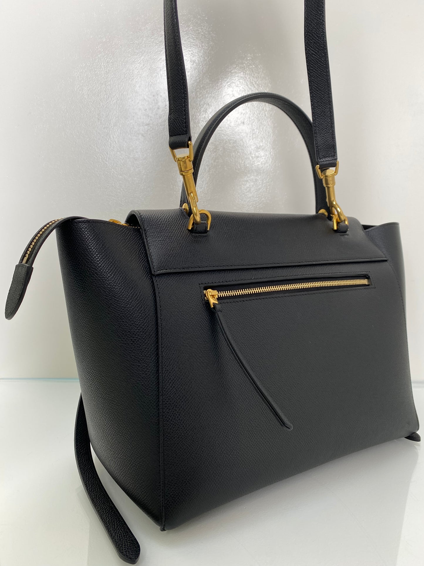 Celine Black Mini Pico Belt Bag GHW