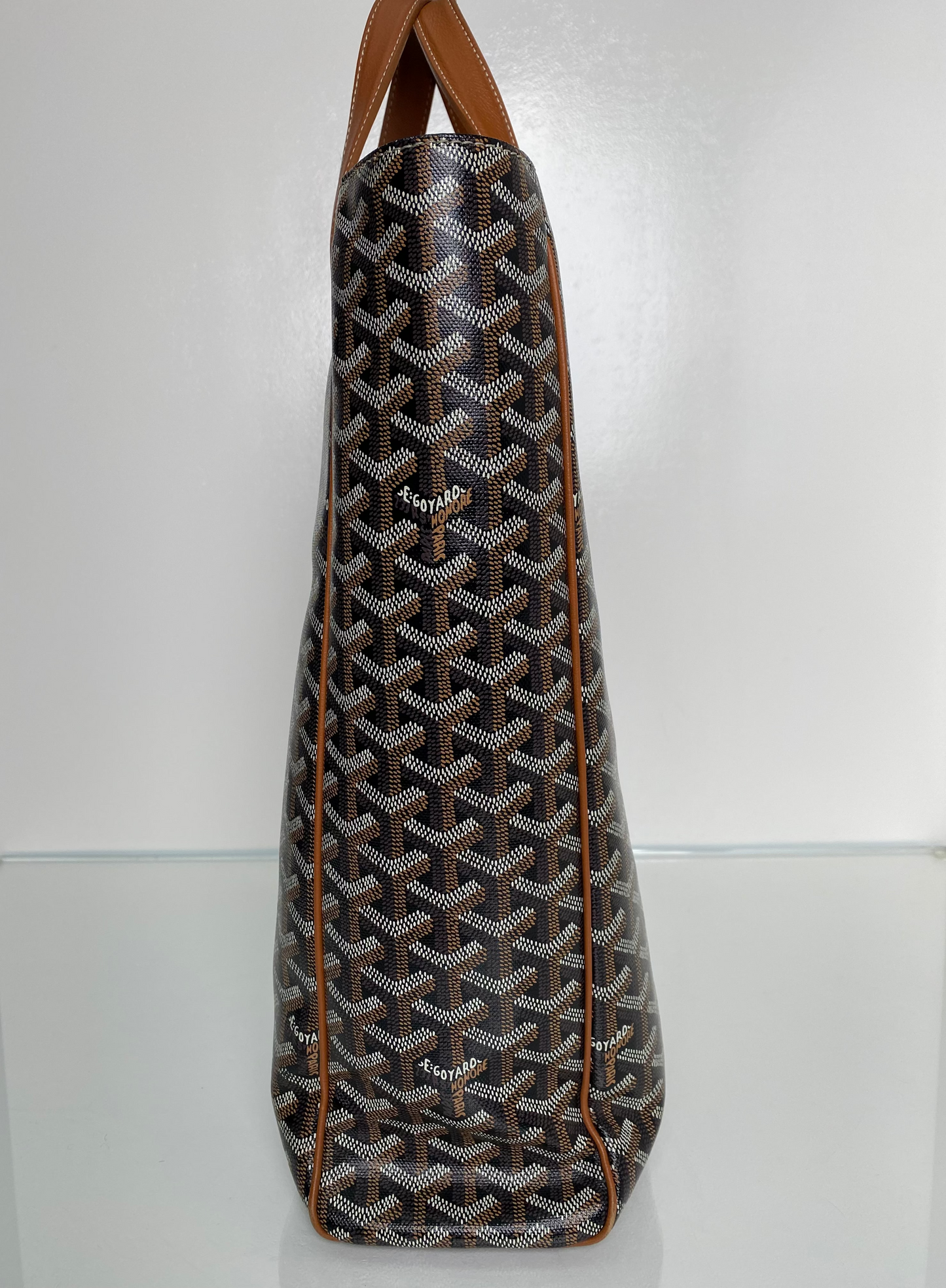 Goyard Goyardine Voltaire III Black/Brown Tote