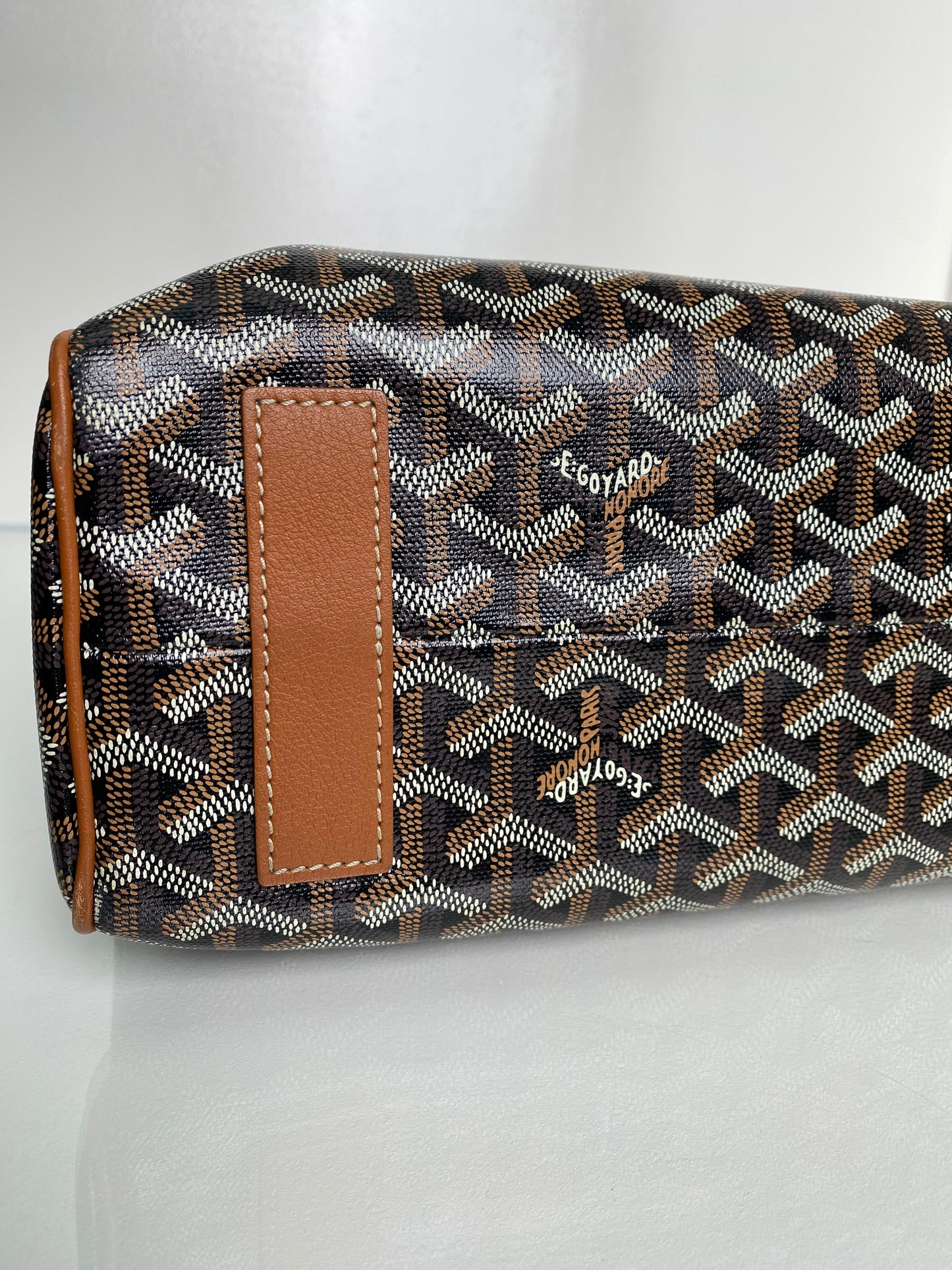 Goyard Goyardine Voltaire III Black/Brown Tote