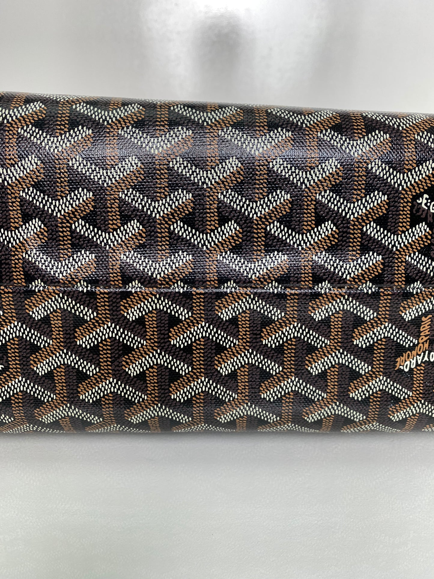 Goyard Goyardine Voltaire III Black/Brown Tote