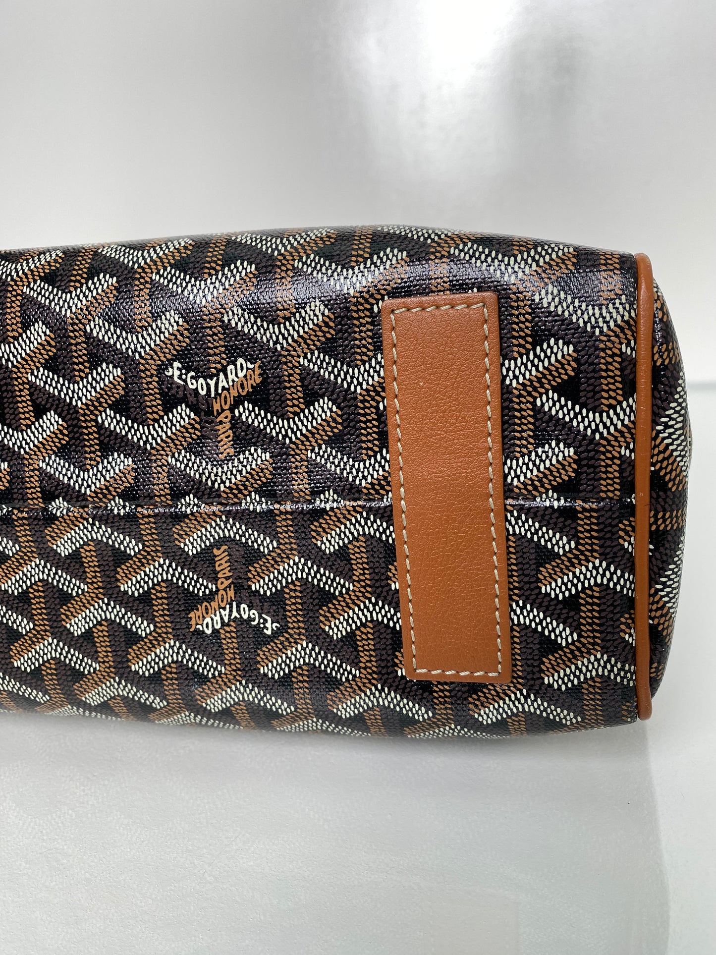 Goyard Goyardine Voltaire III Black/Brown Tote