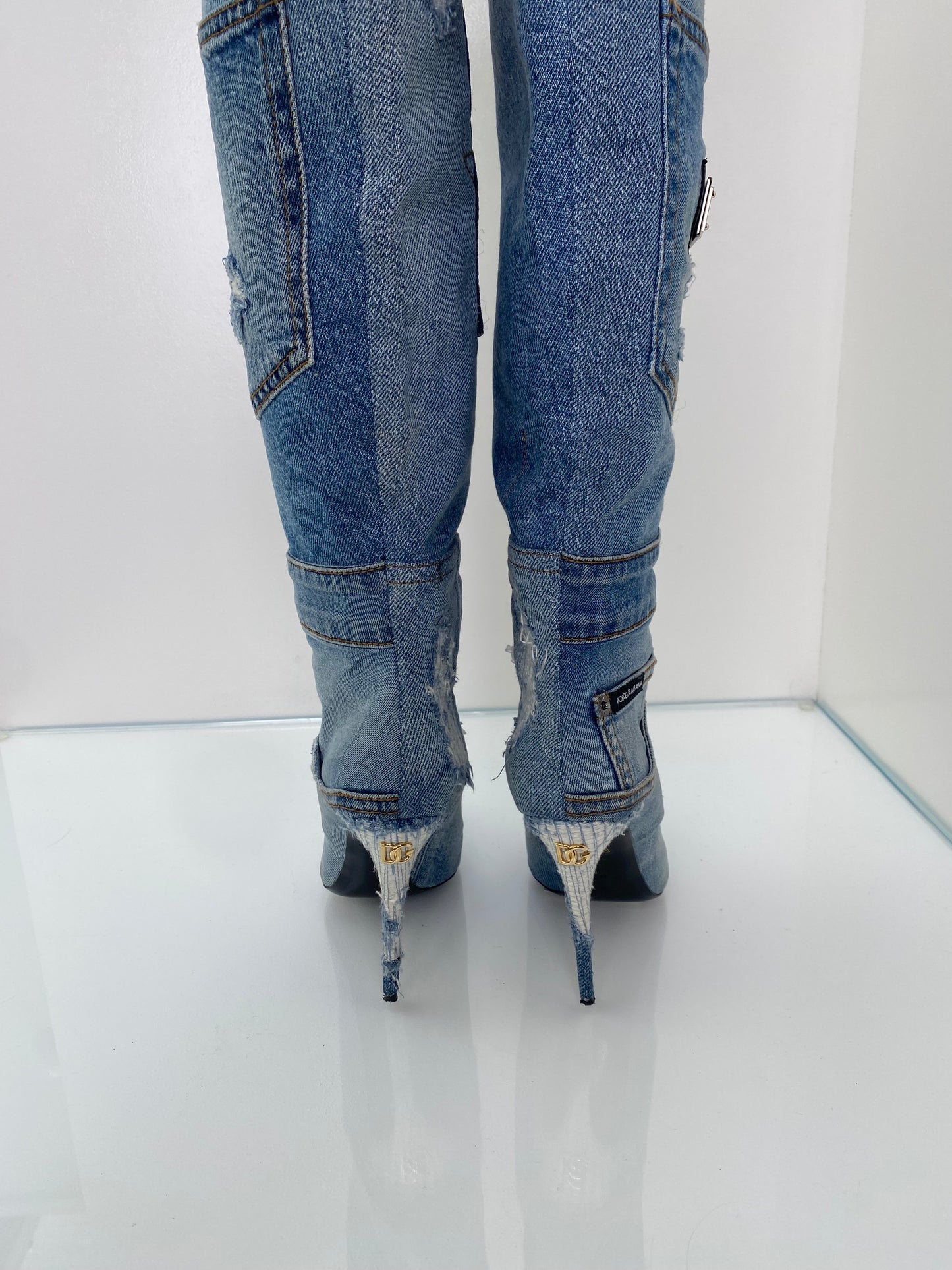 Dolce & Gabbana Denim Boots, 39