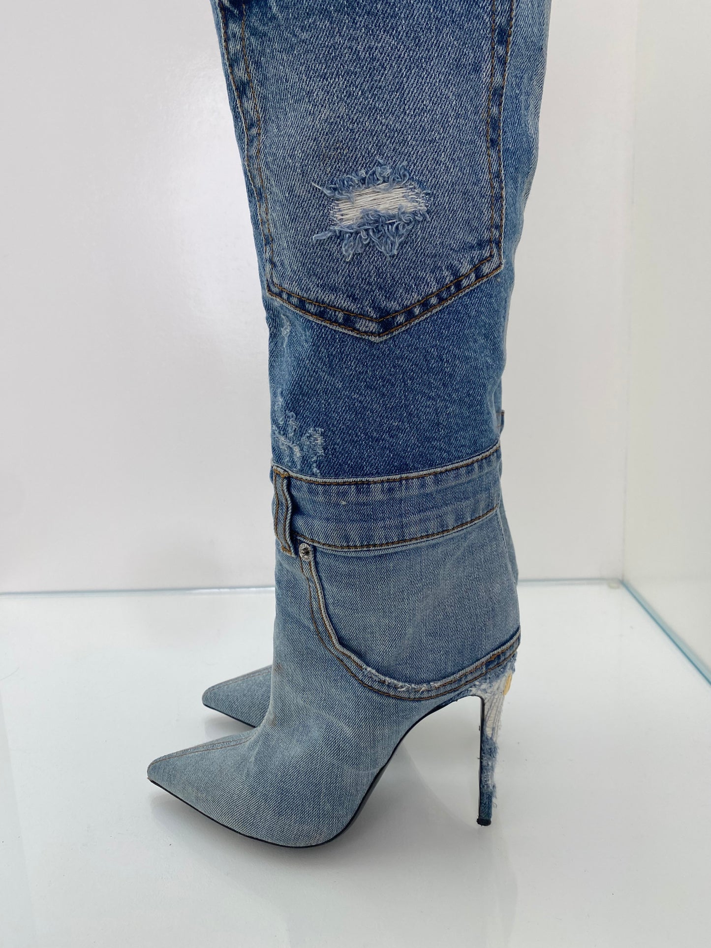 Dolce & Gabbana Denim Boots, 39