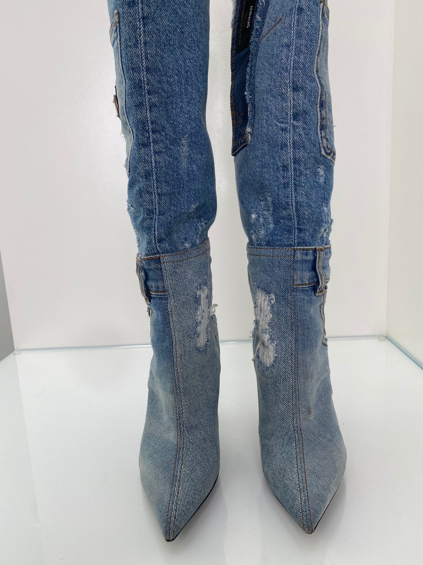 Dolce & Gabbana Denim Boots, 39