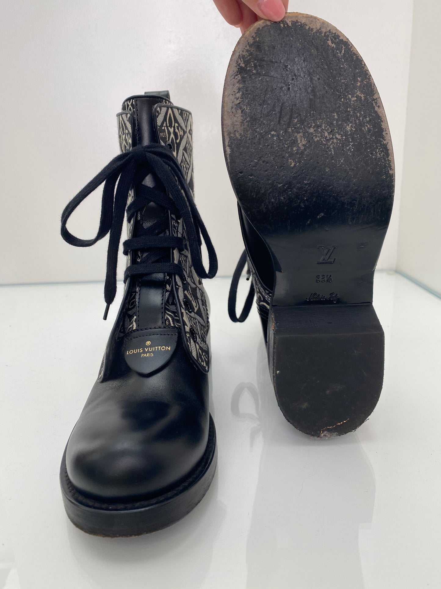 Louis Vuitton Metropolis Ranger Canvas 1854 Boots 38.5
