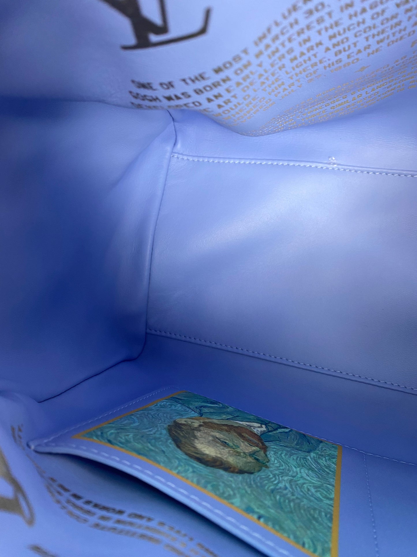 Louis Vuitton x Jeff Koons Blue & Yellow Van Gogh Speedy 30 Bag GHW & Blue HW