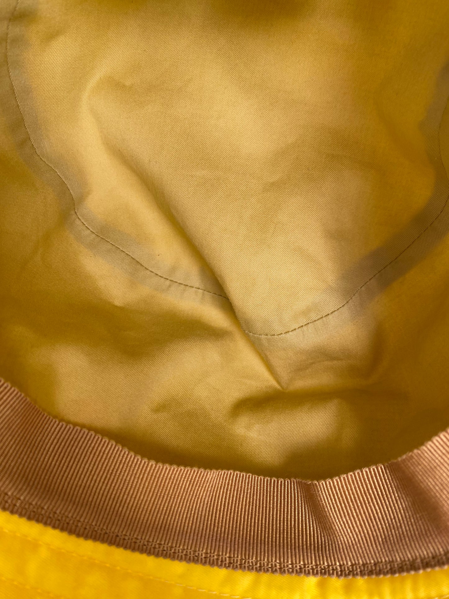Prada Yellow Renylon Bucket Hat, L