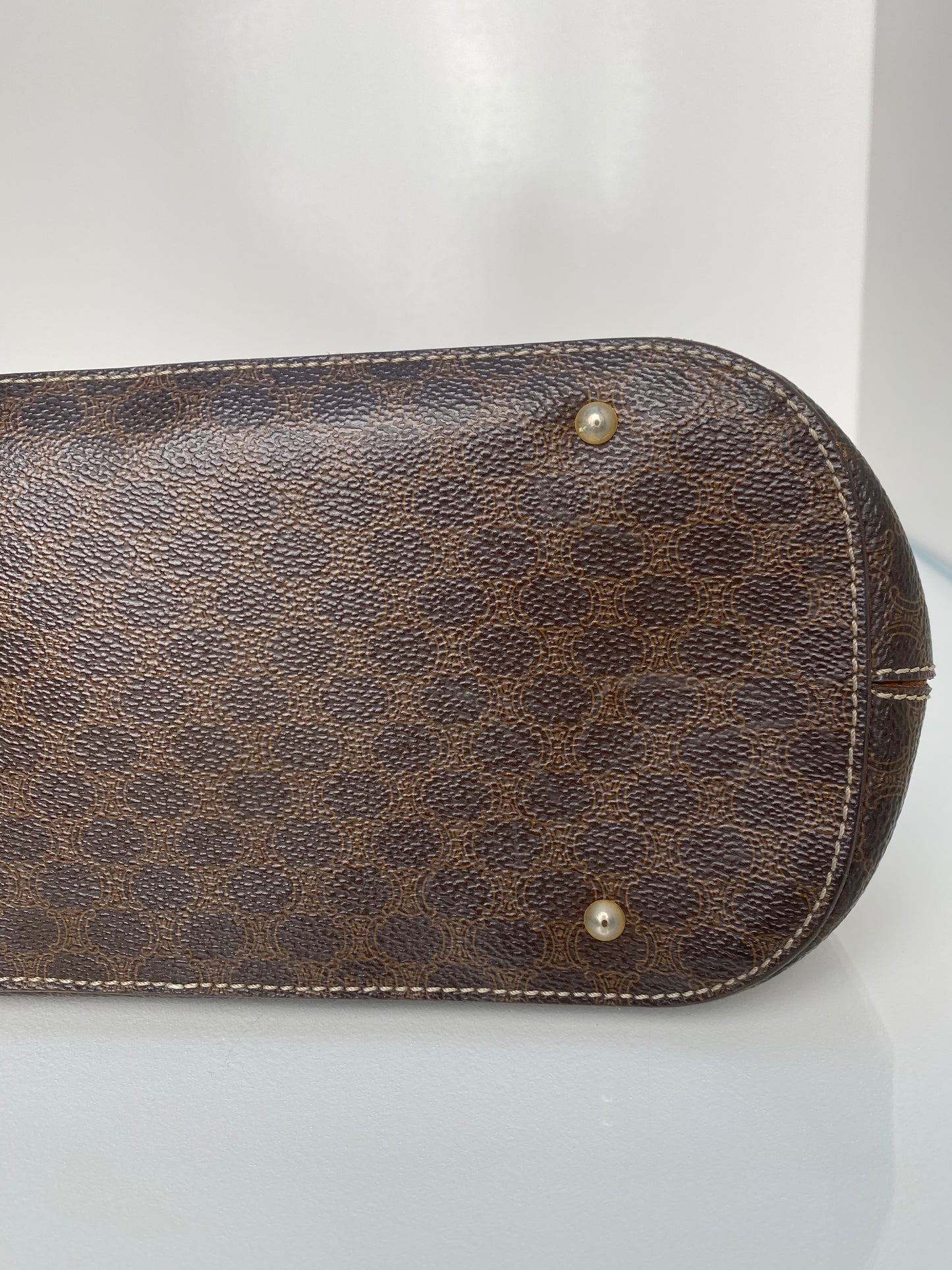 Celine Vintage Macadam Top Handle Bag GHW