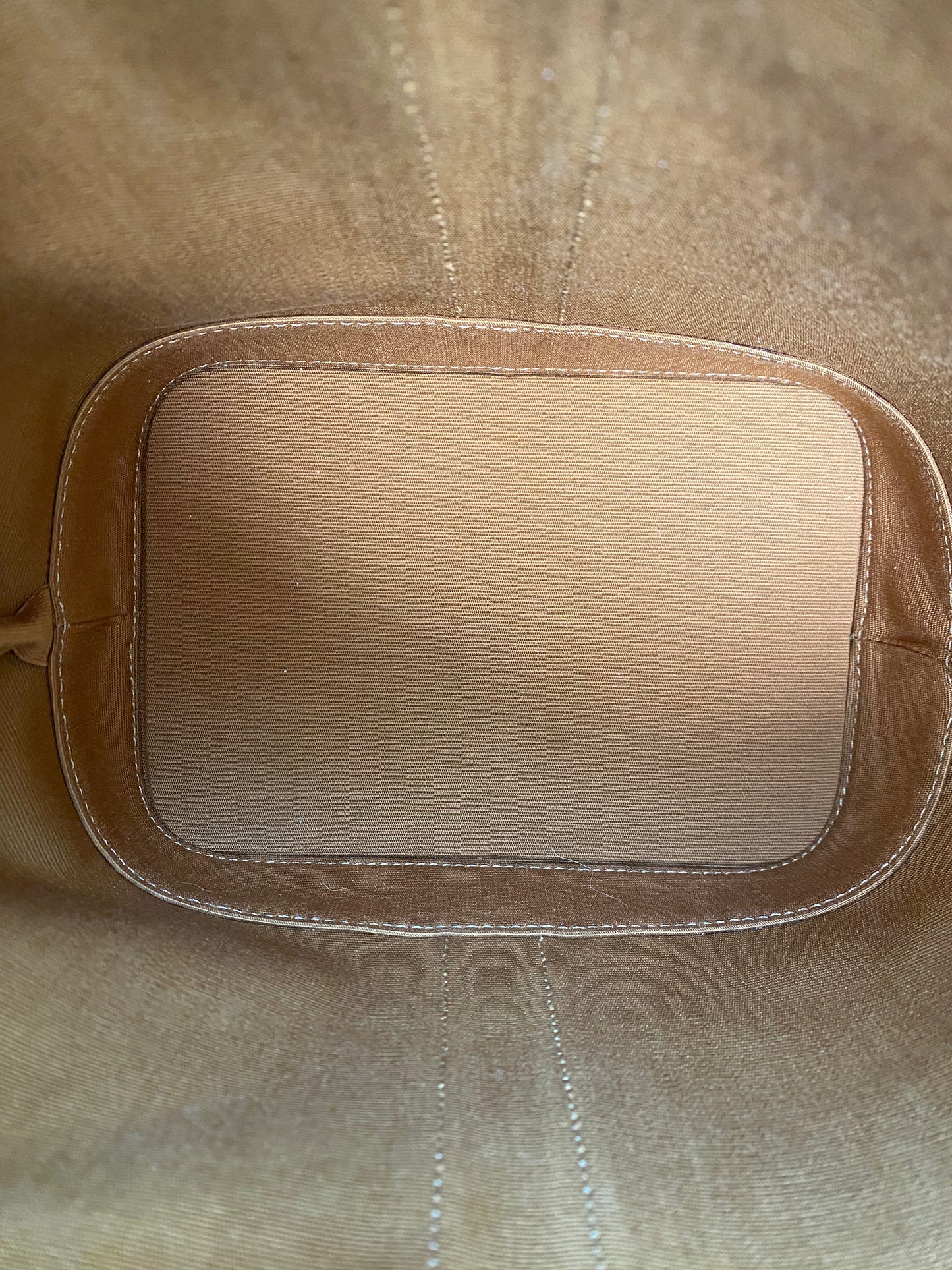 Celine Triomphe & Tan Small Bucket Bag GHW