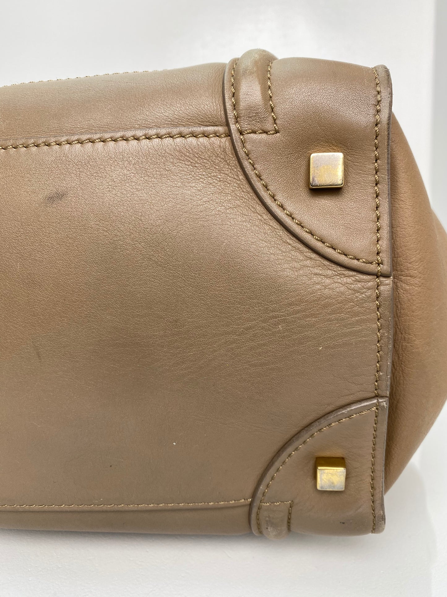 Celine Brown Luggage Mini Tote