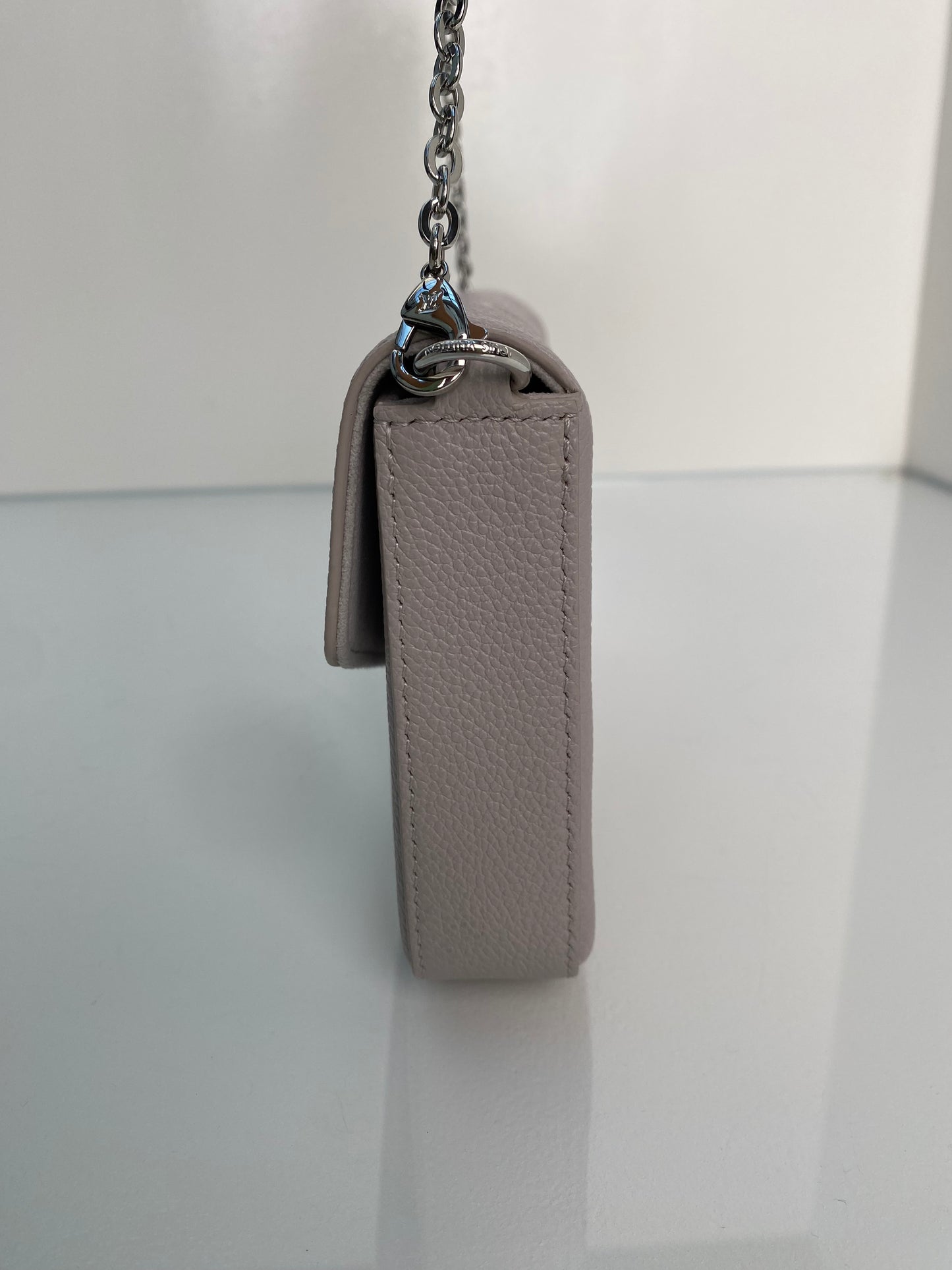 Louis Vuitton Grey Empreinte Pochette Félicie Bag SHW