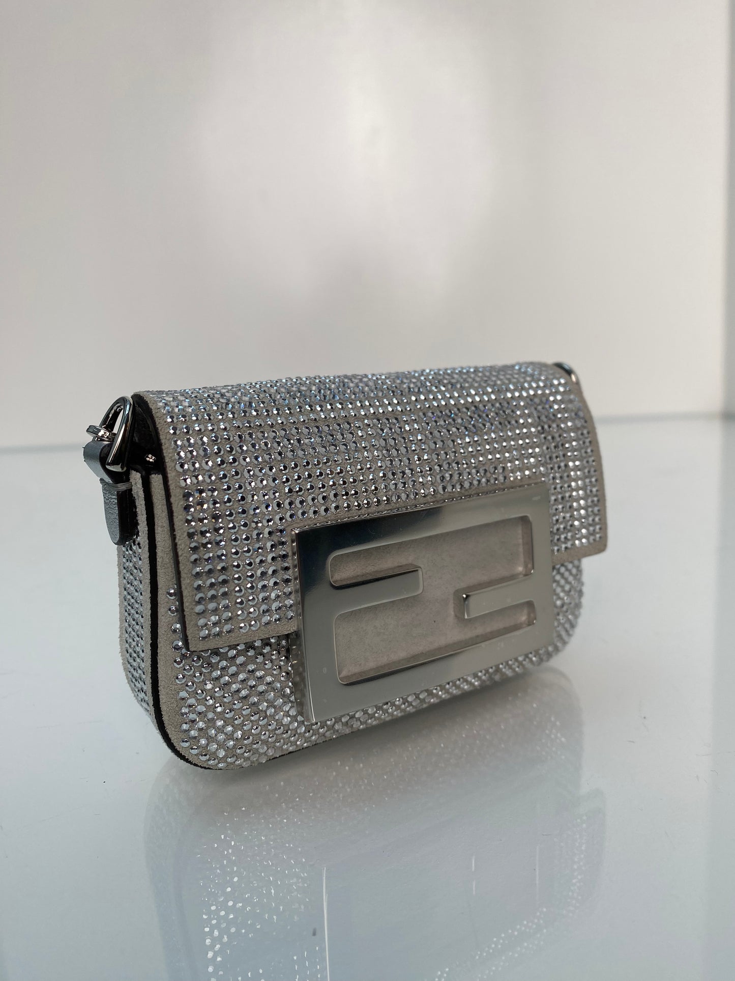 Fendi Crystal Baguette Mini Charm SHW