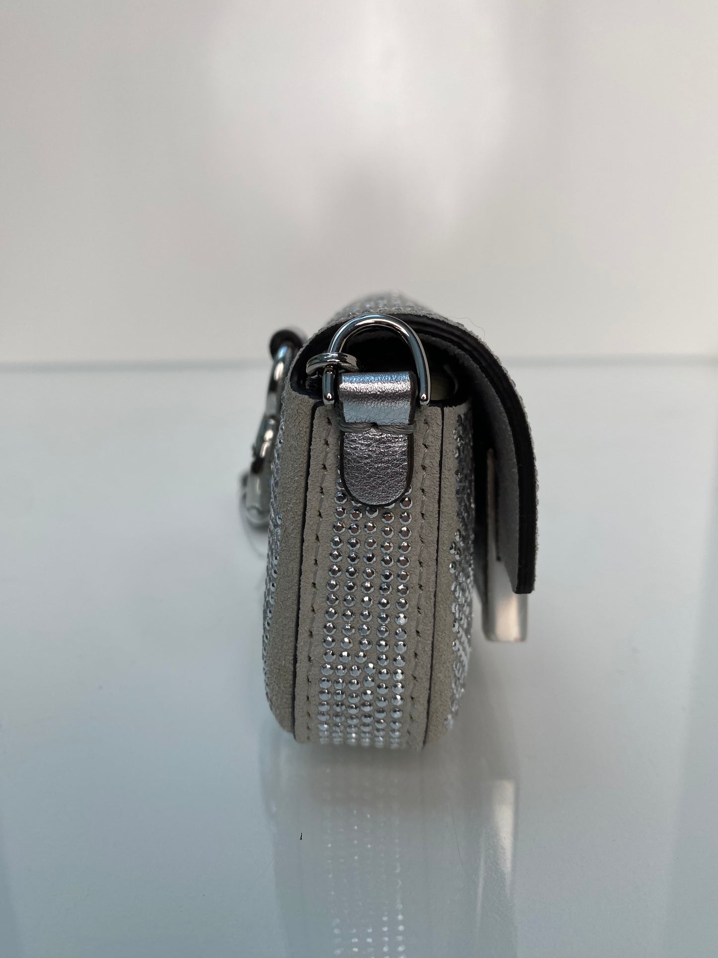 Fendi Crystal Baguette Mini Charm SHW