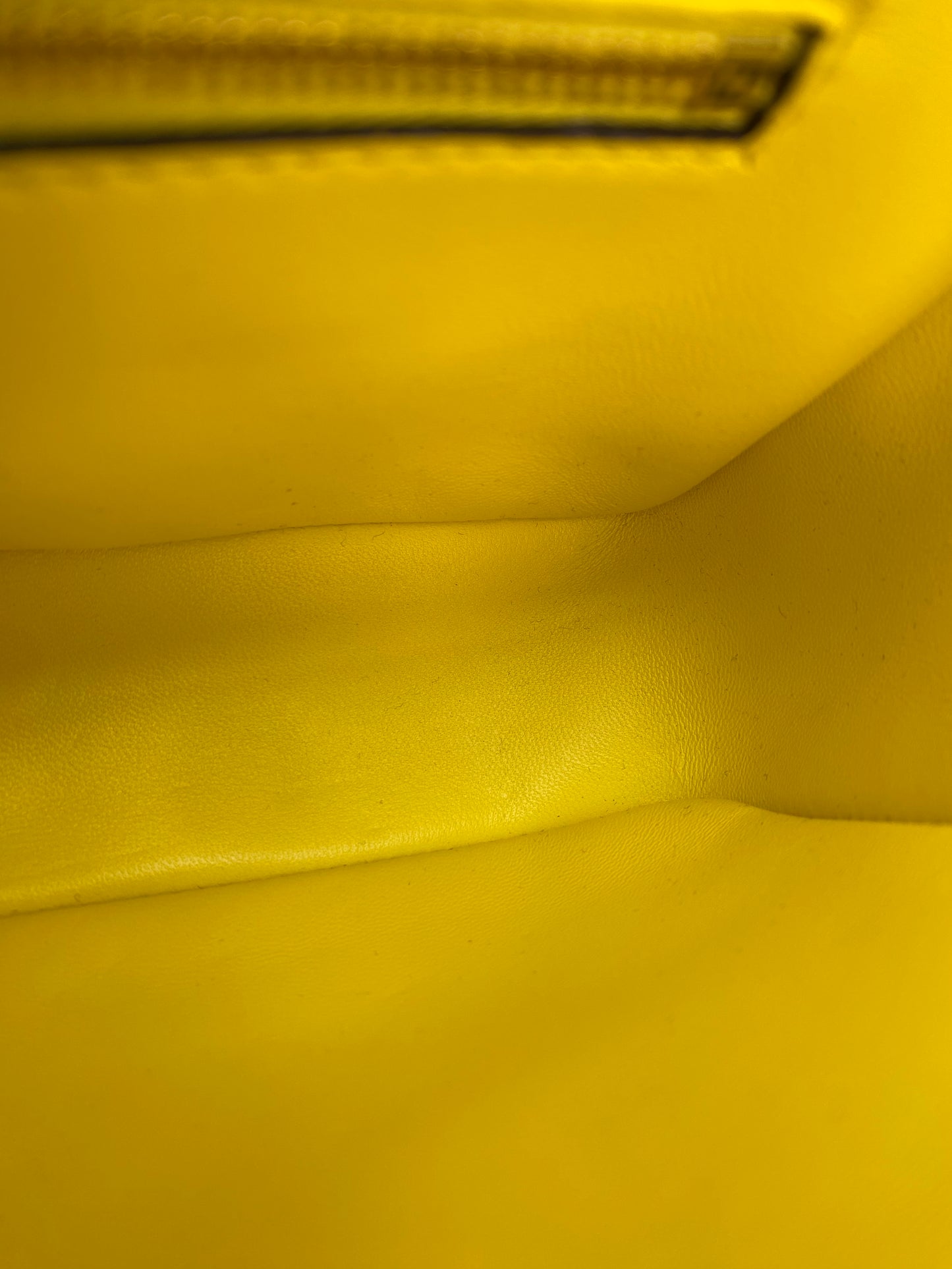 Fendi Yellow Croc Baguette Bag GHW
