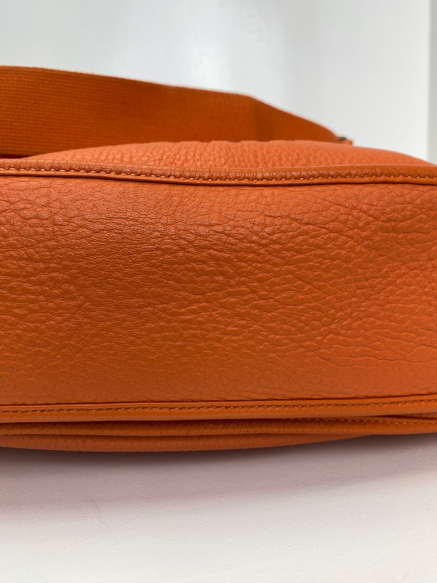 Hermes Evelyne GM Orange Clemence SHW