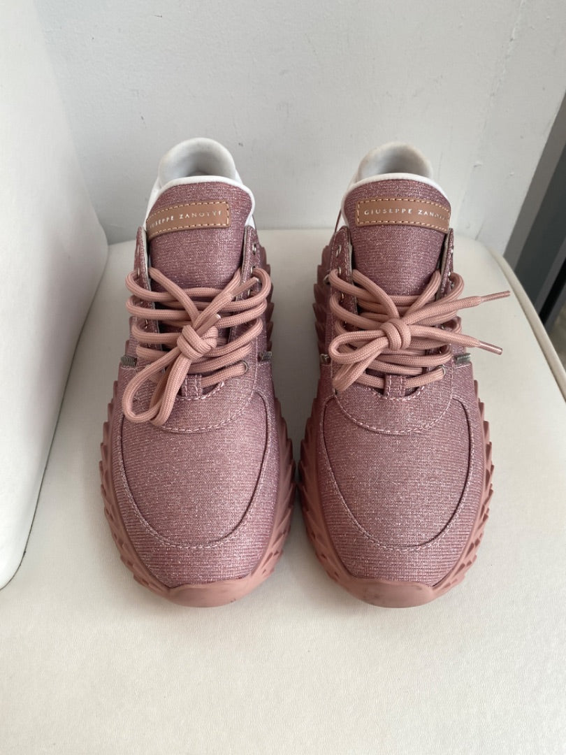 Giuseppe Zanotti Pink Sparkle Sneaker 38