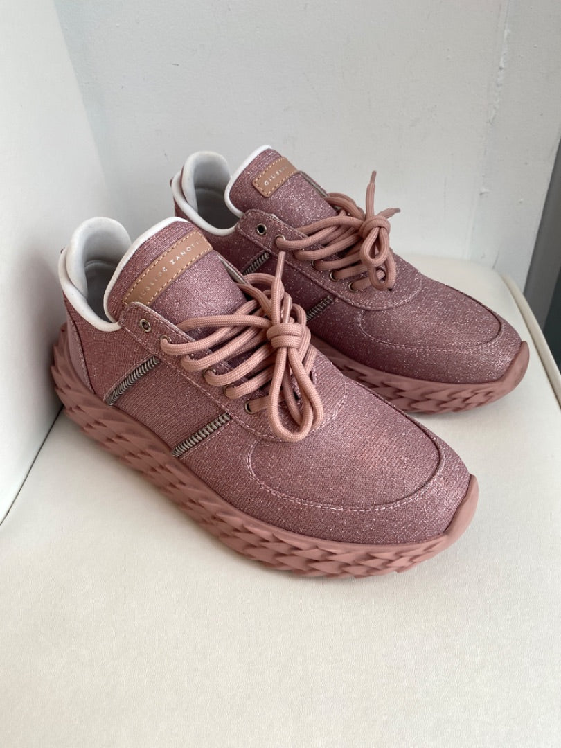 Giuseppe Zanotti Pink Sparkle Sneaker 38
