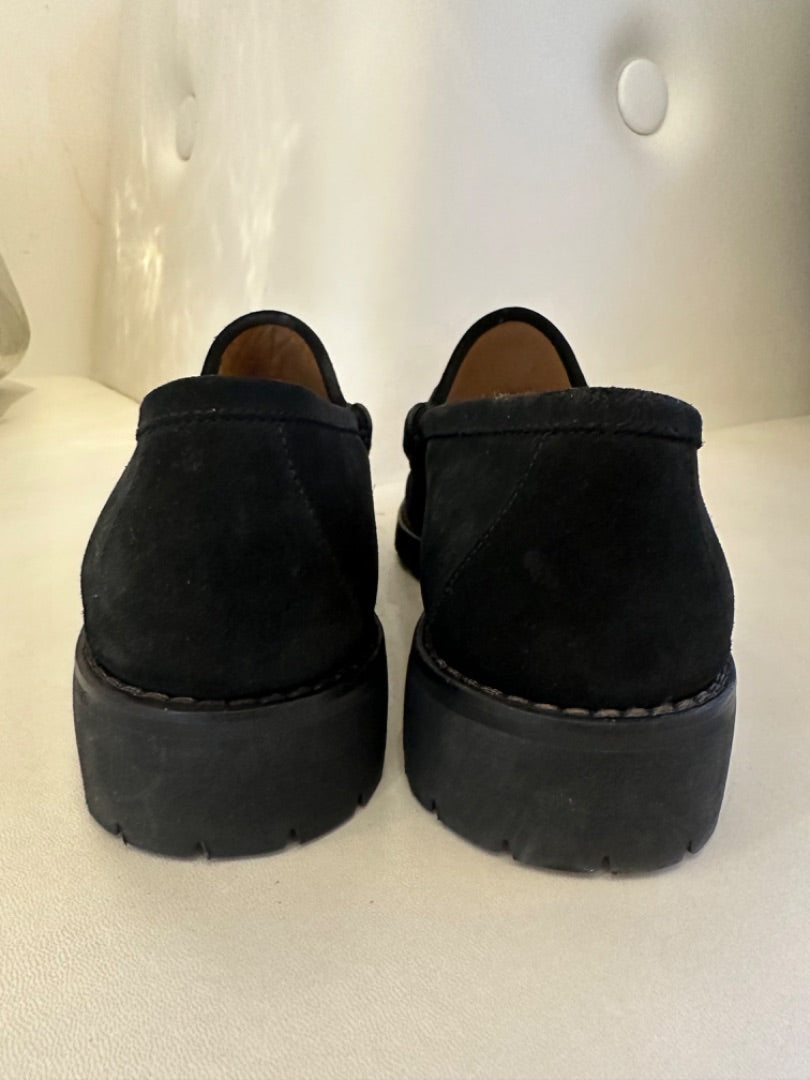 Gucci Black Suede Loafers