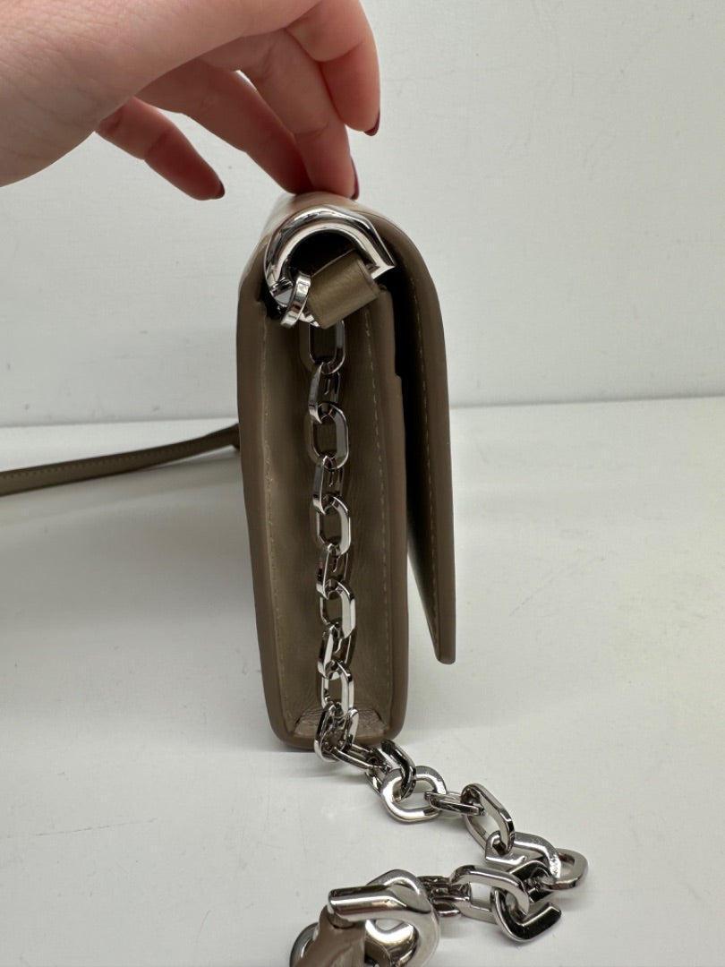 Givenchy Beige Leather Chain Detailing Shoulder Bag SHW
