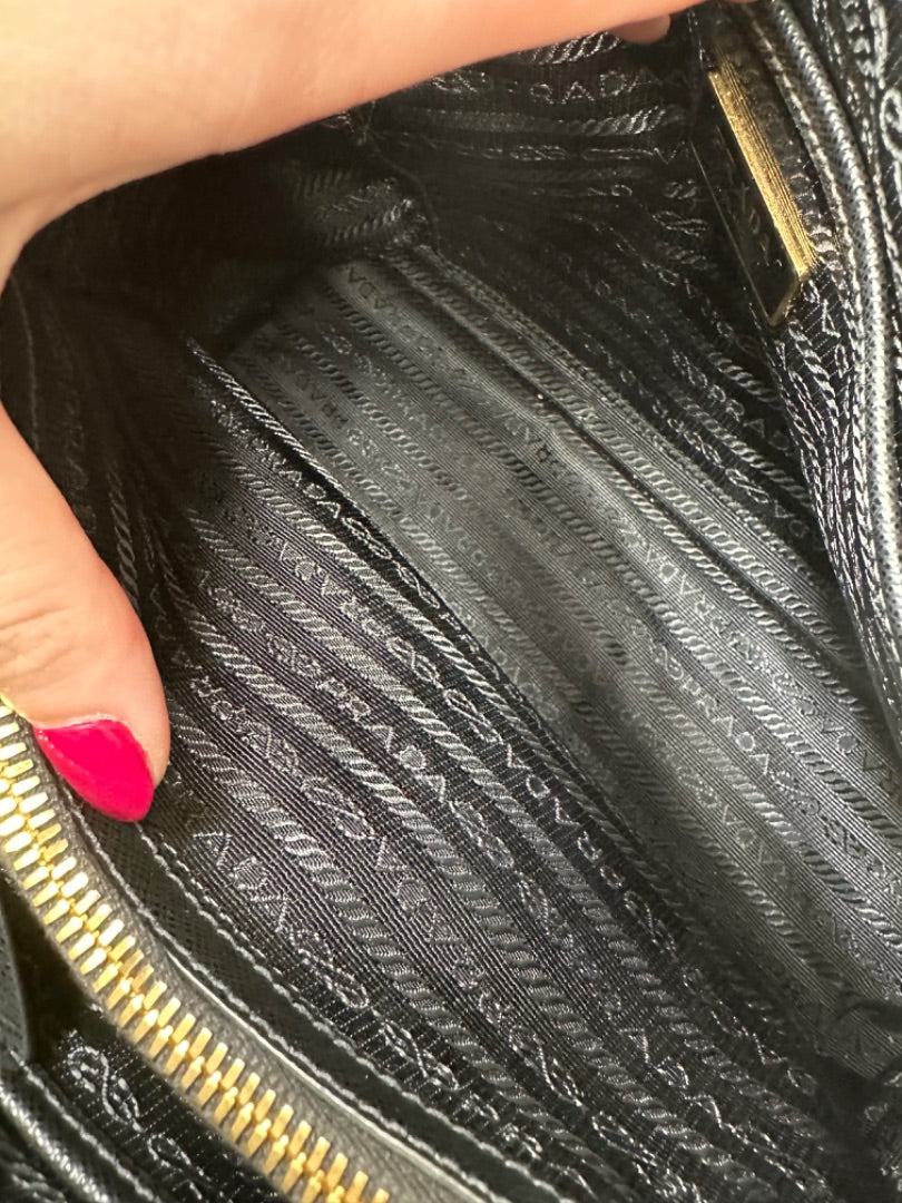 Prada Black Small Nylon Crossbody Bag GHW