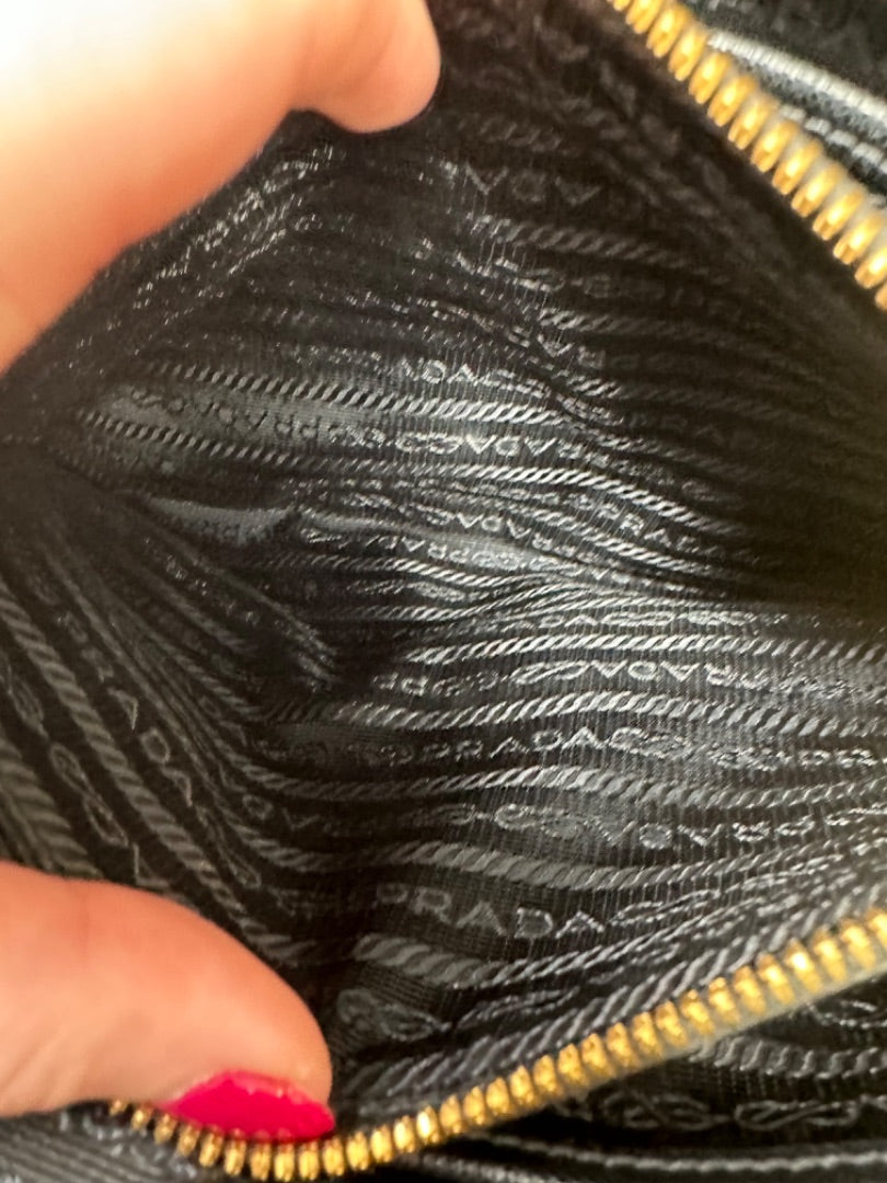 Prada Black Small Nylon Crossbody Bag GHW