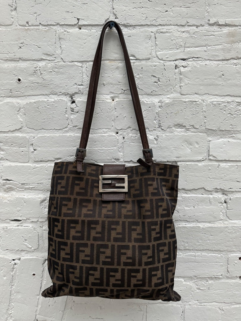 Fendi Zucca Print Vintage Shoulder Bag
