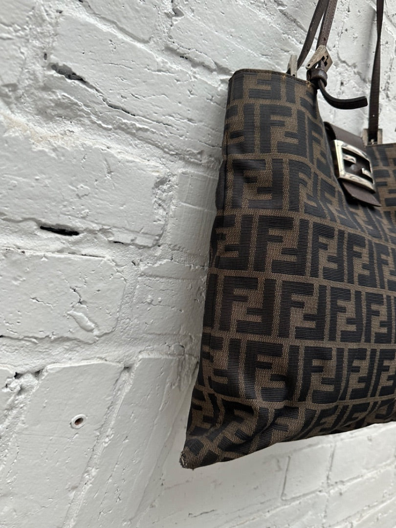Fendi Zucca Print Vintage Shoulder Bag