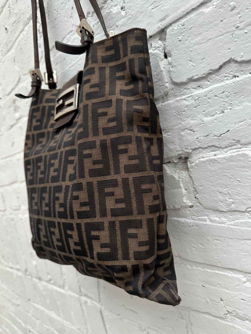 Fendi Zucca Print Vintage Shoulder Bag