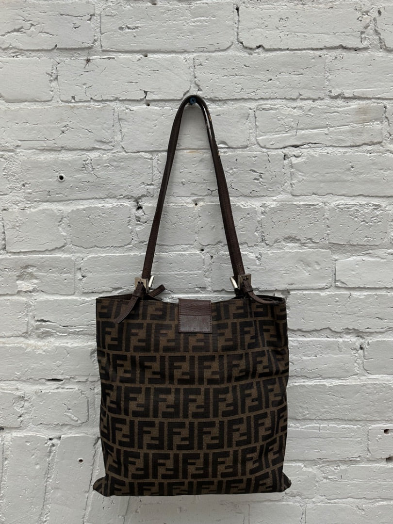 Fendi Zucca Print Vintage Shoulder Bag