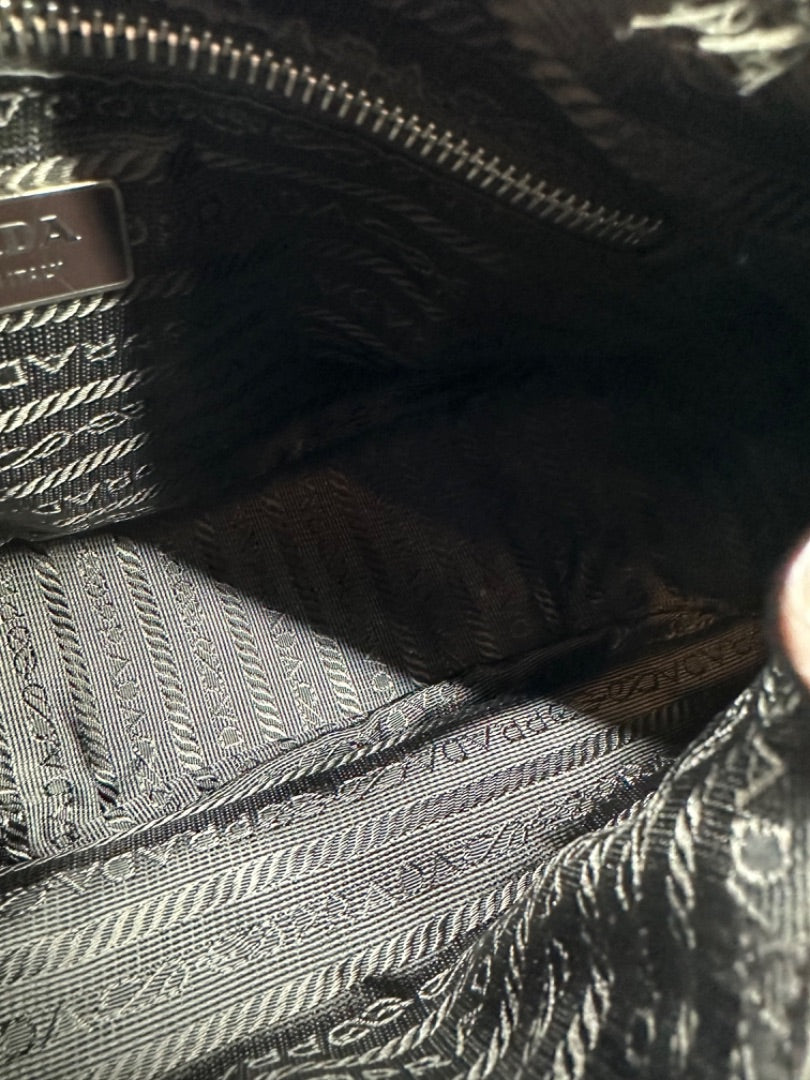 Prada Brown Leather Vintage Shoulder Bag