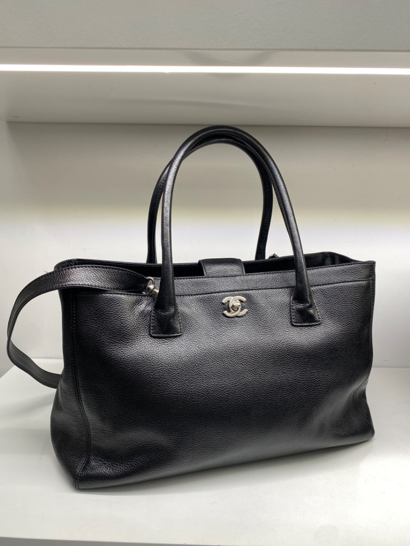 Chanel Black Caviar Executive Tote SHW