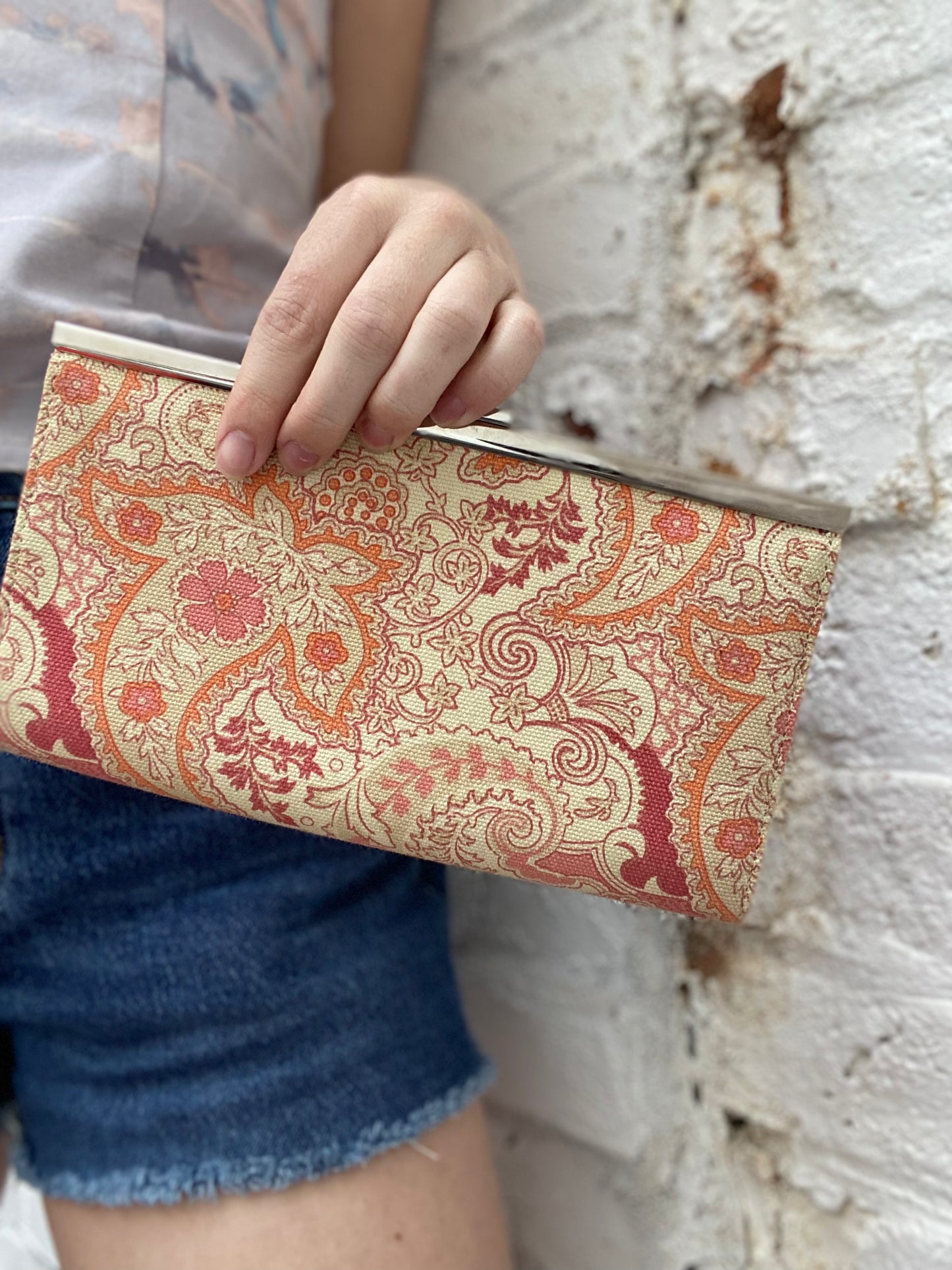 Banana Republic Canvas Clutch